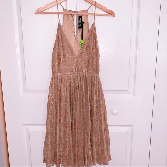 San Edelman Gold Dress - Picture 1 of 4